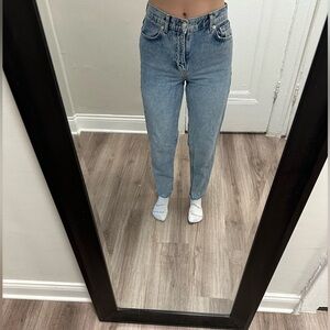 High rise mom jeans from Mango.